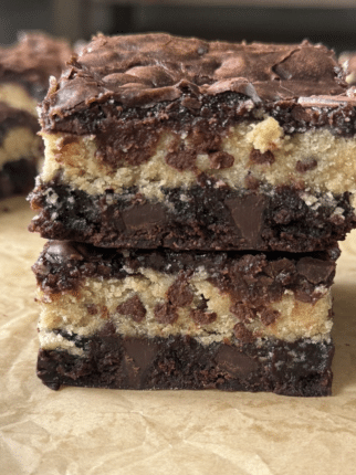 Brownies with Cookie Dough