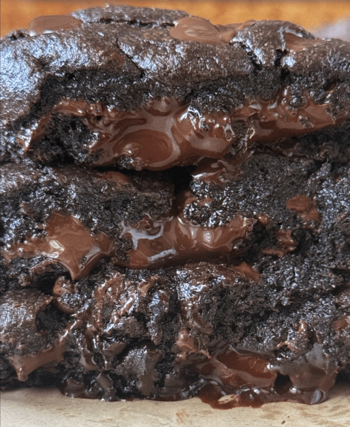 Gooey chocolate desserts.