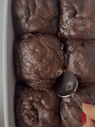 Scoopable Brownies