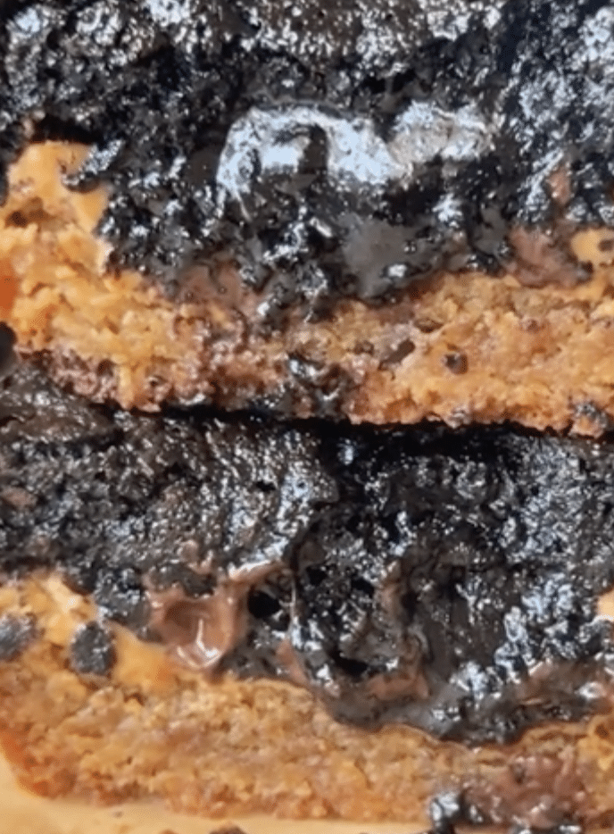 Close up of Brookie peanut butter cups.