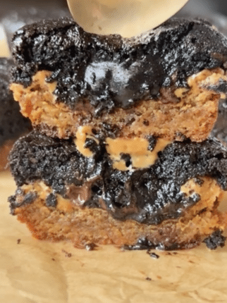 Brookie Peanut Butter Cups