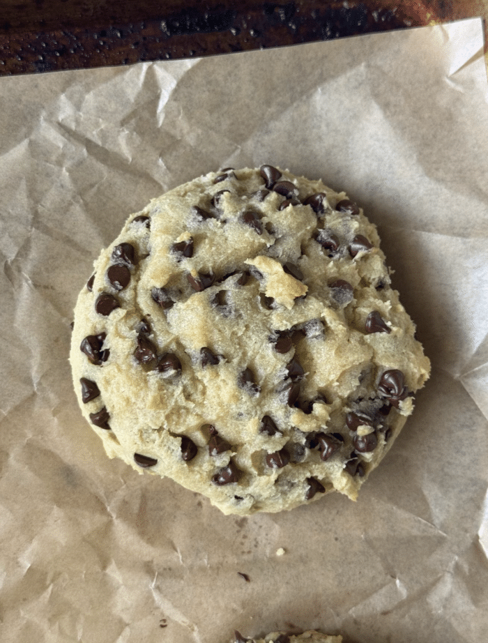 Thick doughy cookies.