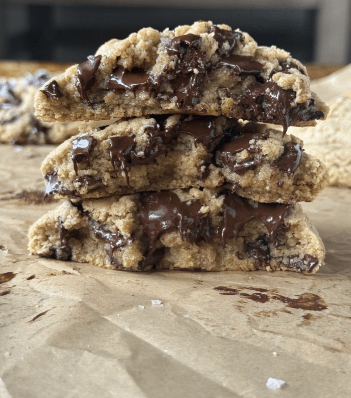 Stack of tahini pastries.