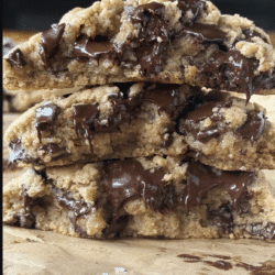 Tahini chocolate chip cookies.