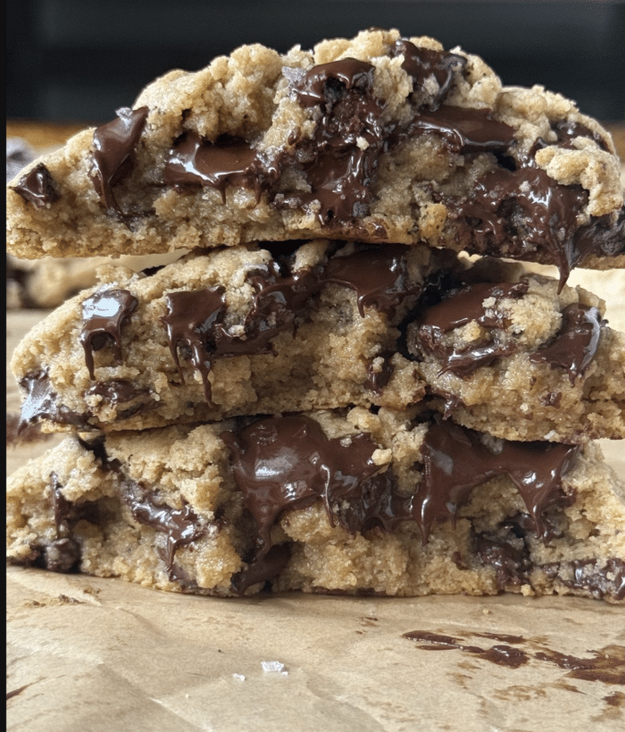 Tahini chocolate chip cookies.