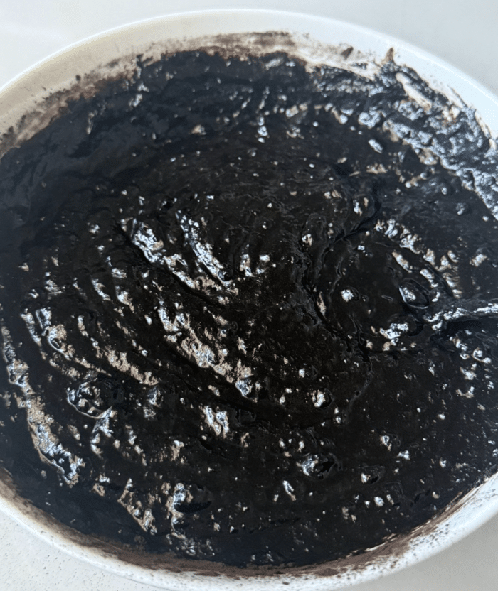 Date brownie batter.