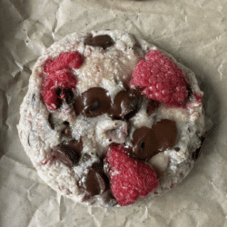 Raspberry chocolate chip cookies.