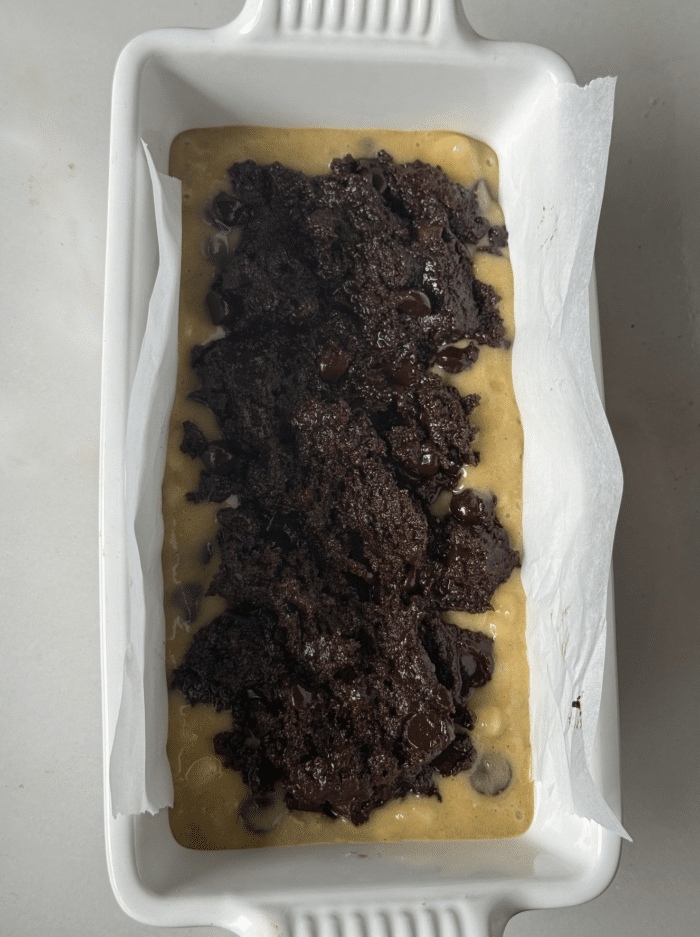 Brownies with batter.