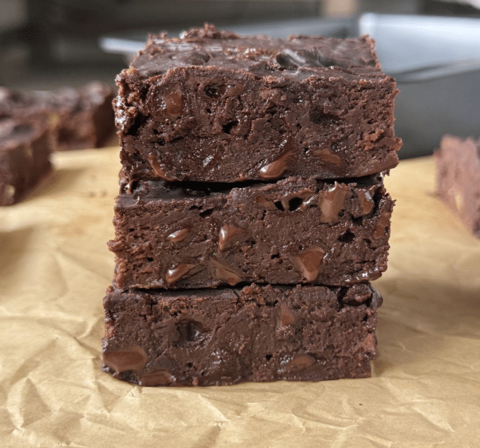 Healthier easy brownies.