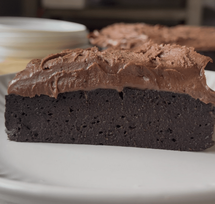 Healthy chocolate cake.