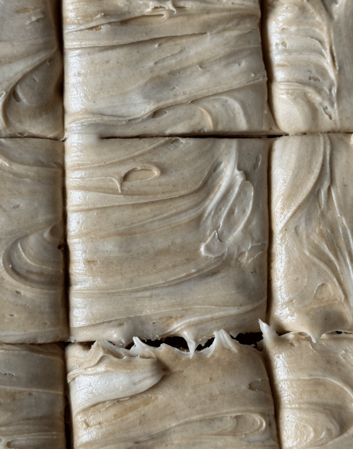 Peanut butter frosting.