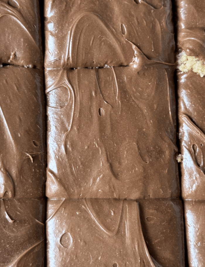 Creamy chocolate frosting.