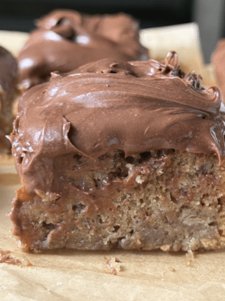 Banana Cake with Chocolate Frosting