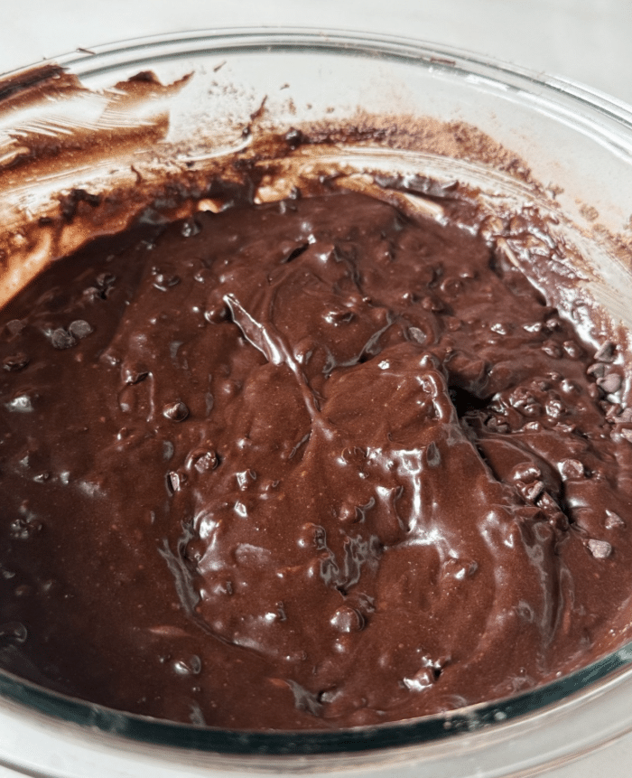 Caramel brownie batter.