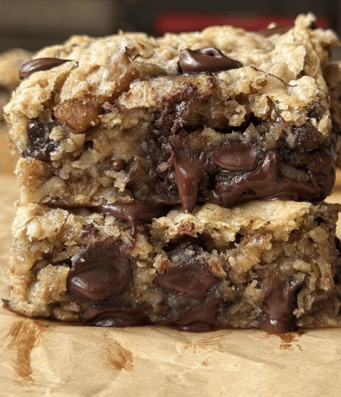 Walnut banana bars.