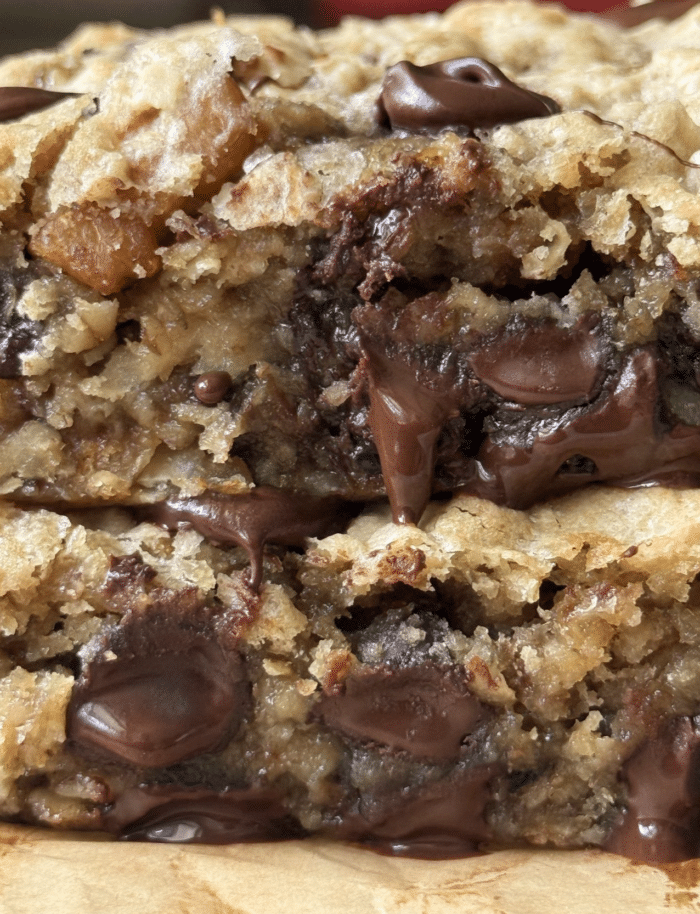 Gooey banana bars.
