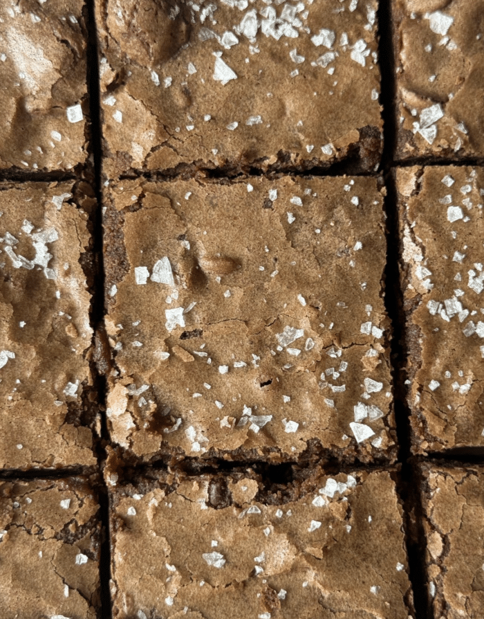 Sea salt brownies.