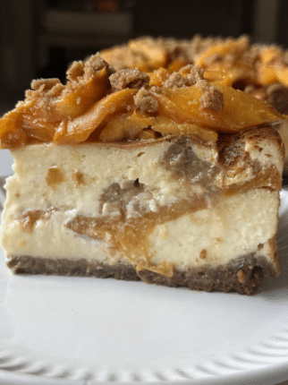 Peach Cobbler Cheesecake