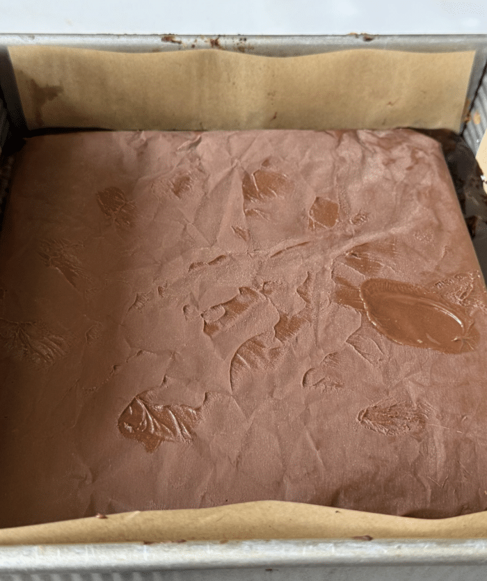 Frozen fudge layer.