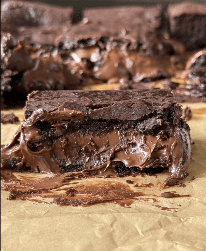 Triple chocolate dessert.