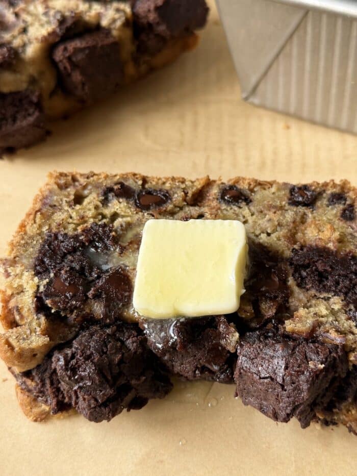 Butter with cocoa loaf.