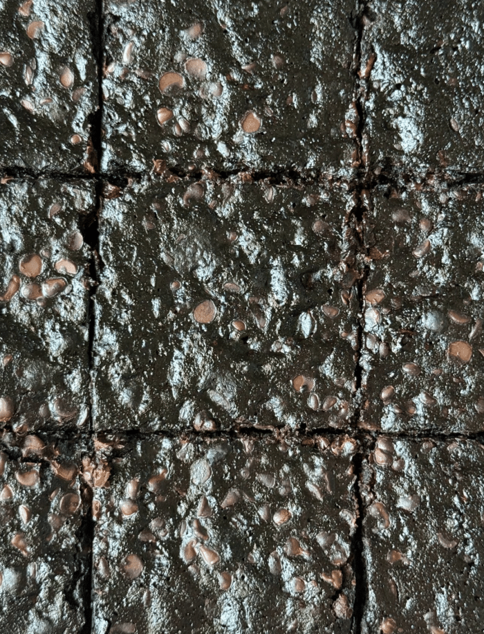 Sliced cocoa bars.