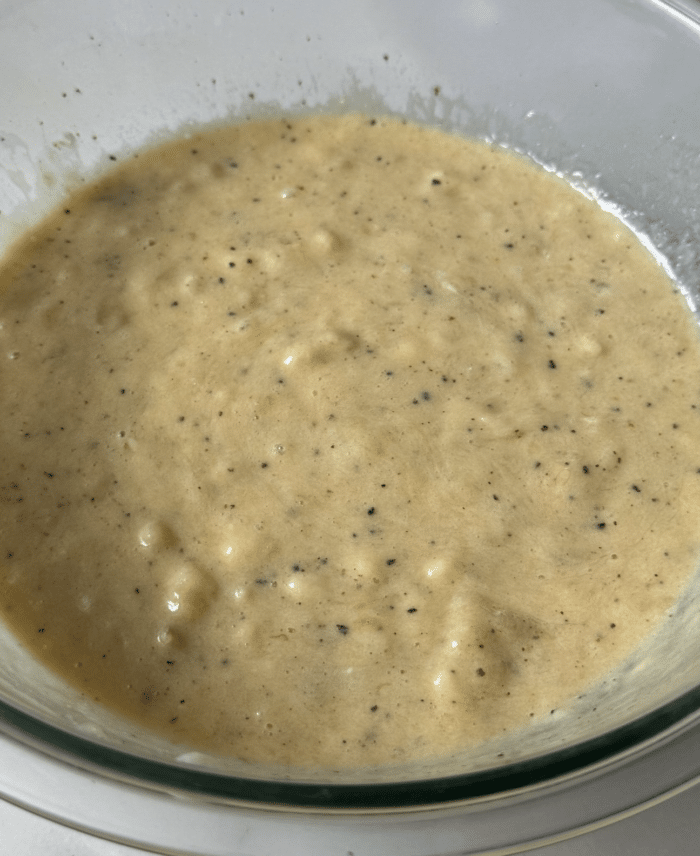 Cinnamon banana batter.
