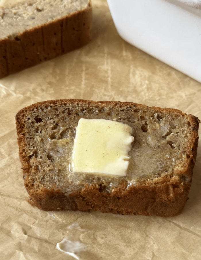 Maple cinnamon banana bread.