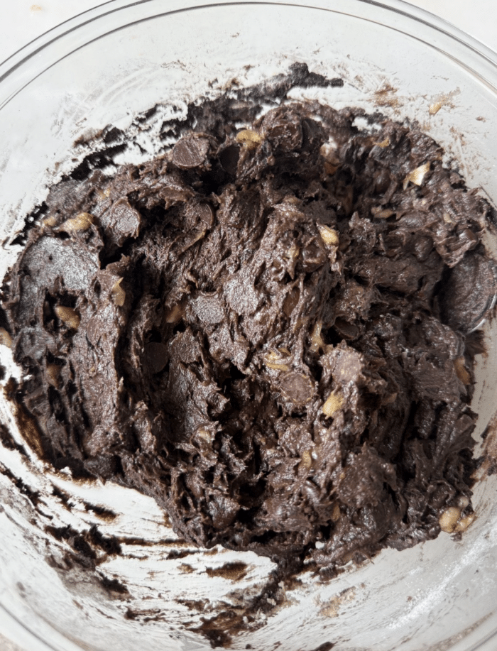 Double chocolate chip batter.