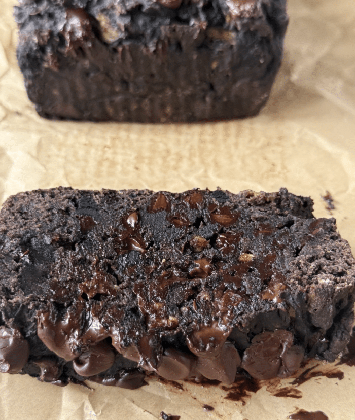 Double chocolate banana bread.