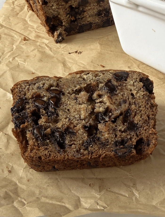 Espresso bread slice.