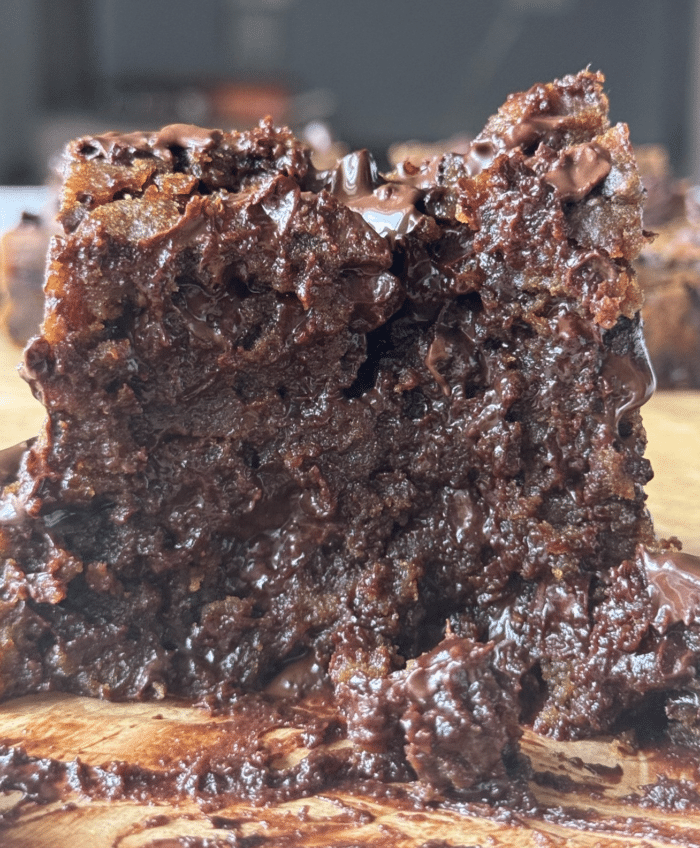 Bite of pumpkin cookie bars.