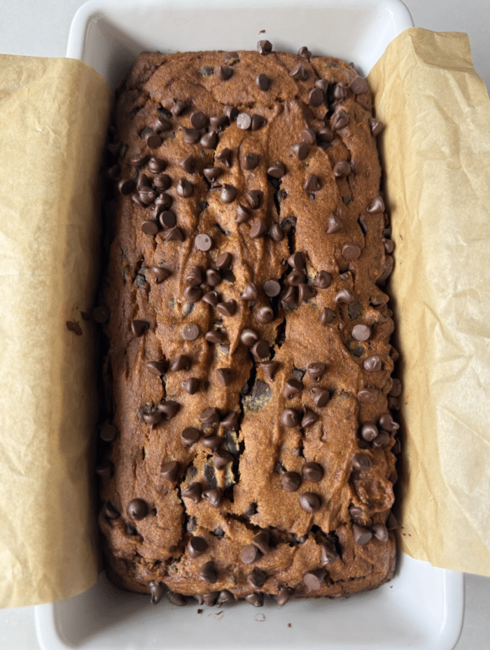 Baked pumpkin loaf.