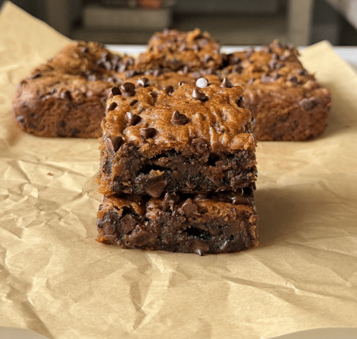Two pumpkin squares.