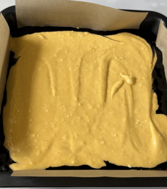 Orange and black batter.