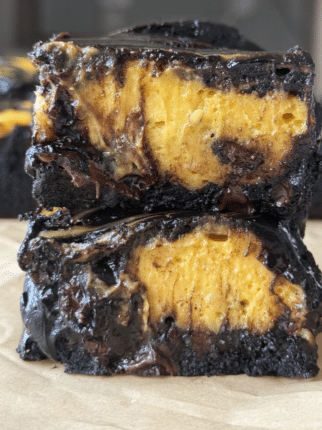 Pumpkin Cheesecake Brownies