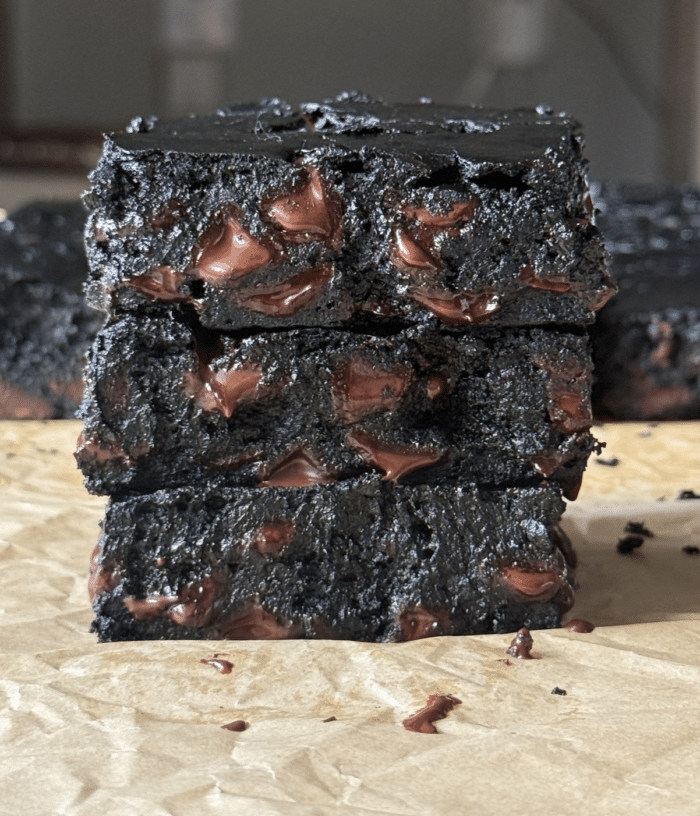 Healthy pumpkin brownies.