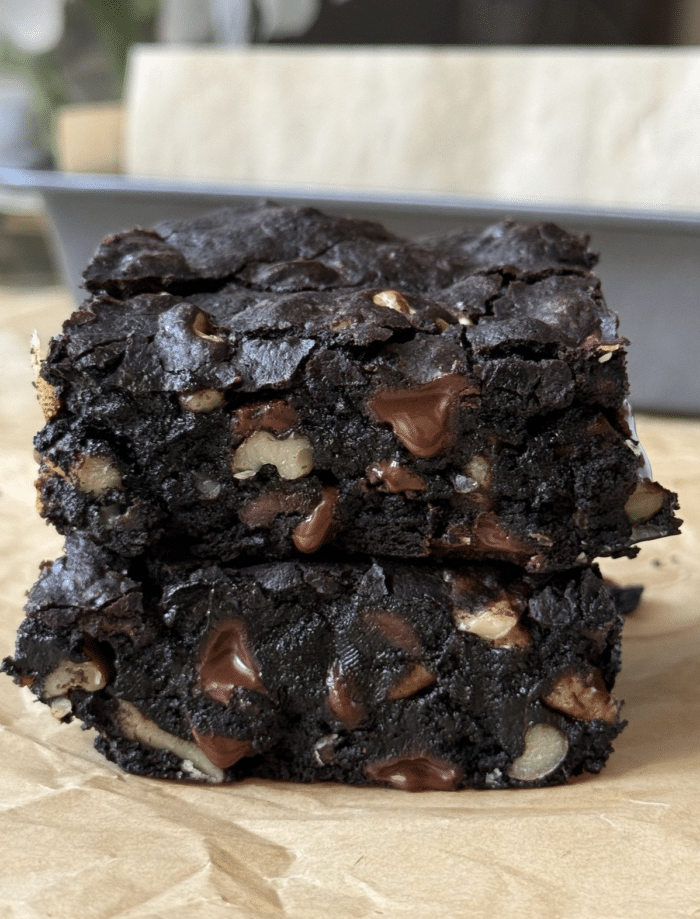 Walnut brownies.