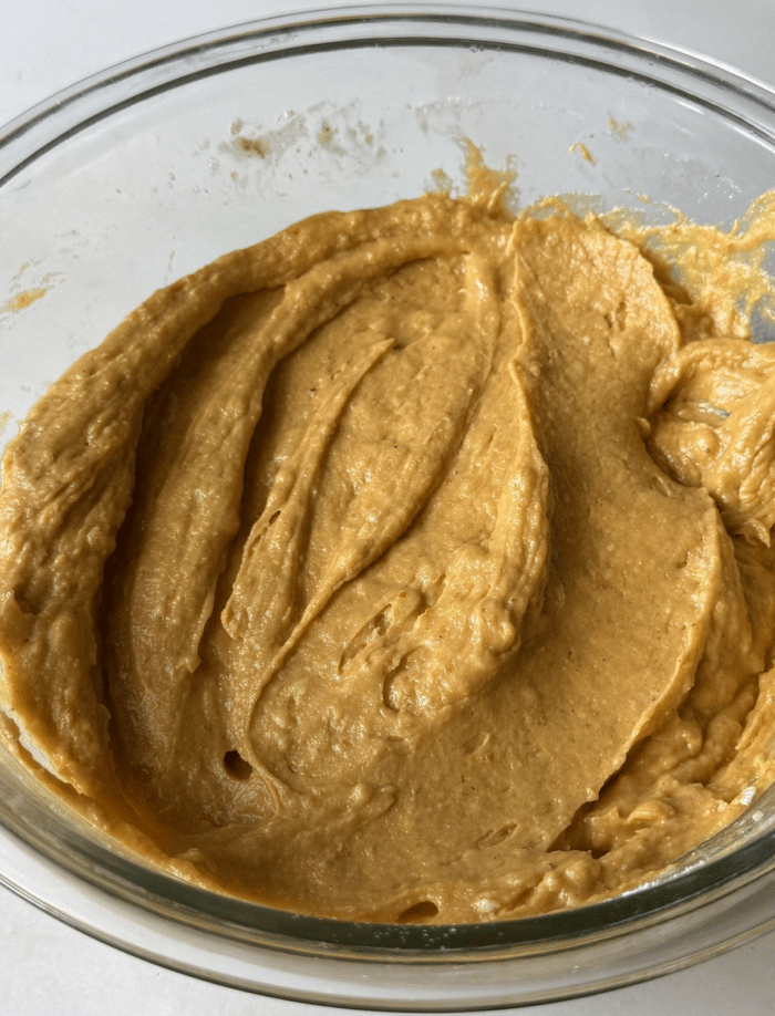 Pumpkin bread batter.
