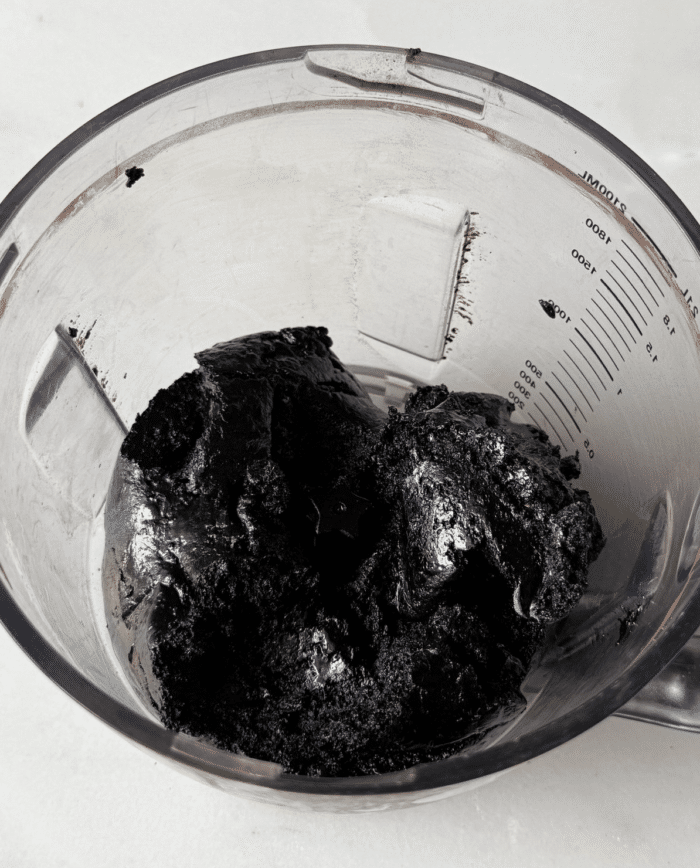 Processed brownie batter.