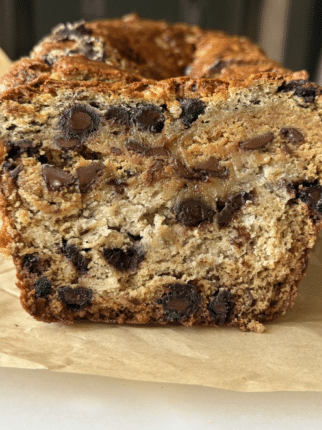 Cookie Dough Stuffed Banana Bread