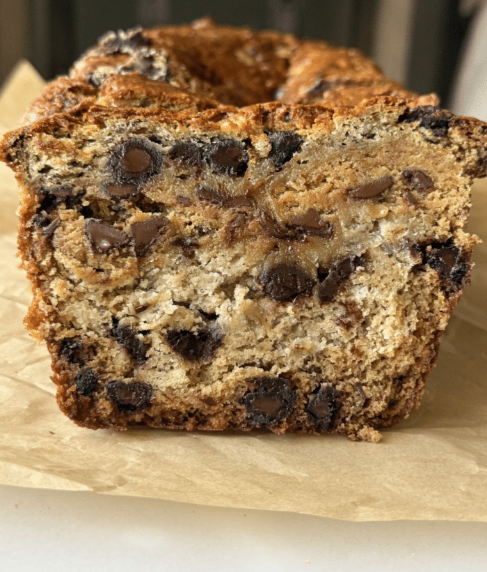 Cookie dough stuffed banana bread.
